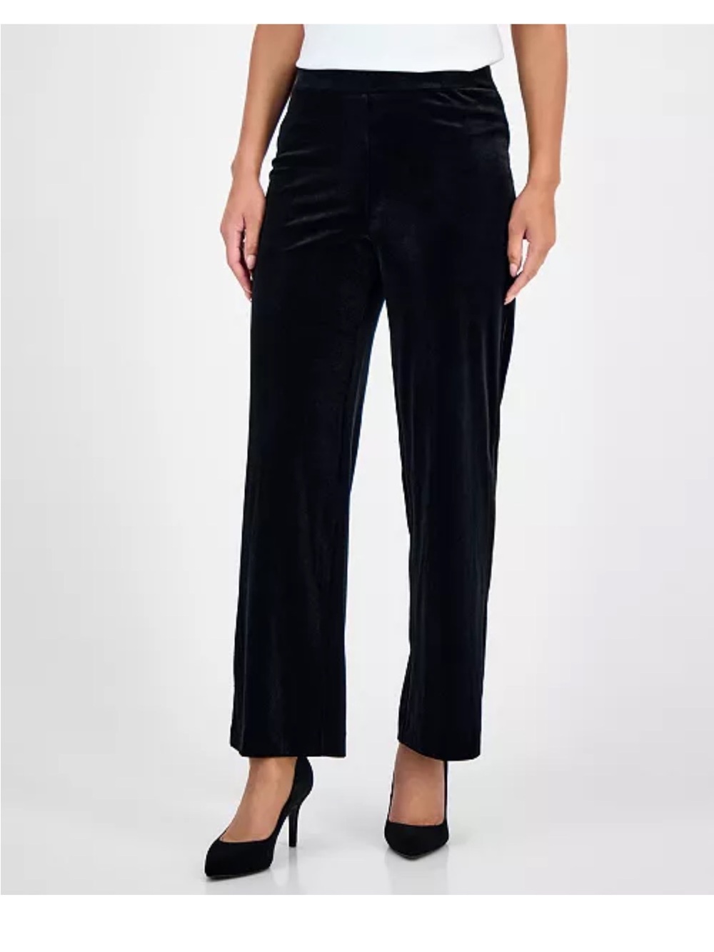 Kasper
Women's Velvet Pull-On Wide-Leg Pants, small NWT